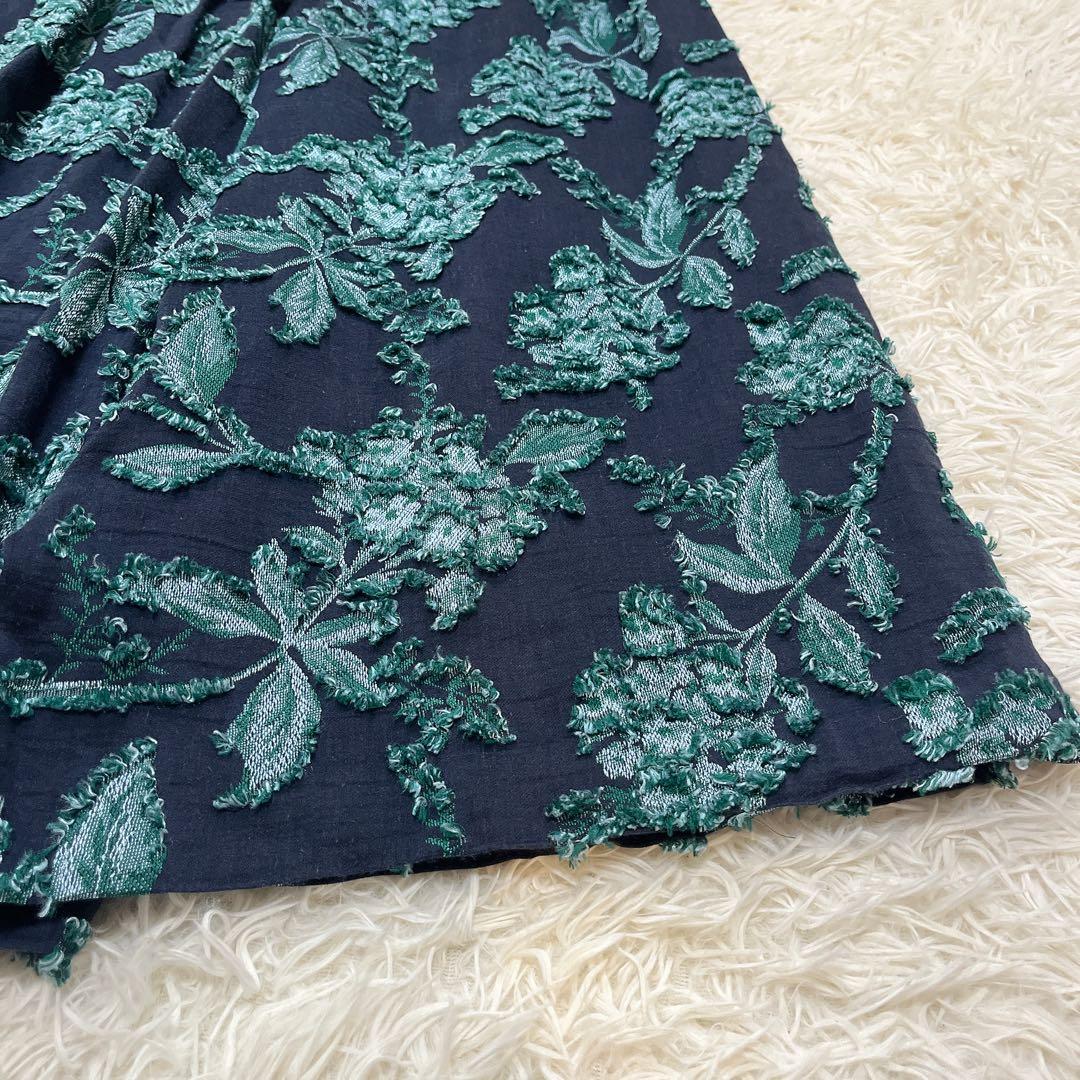 BEARDSLEY ジャガード サルエル パンツ ゴム 刺繍