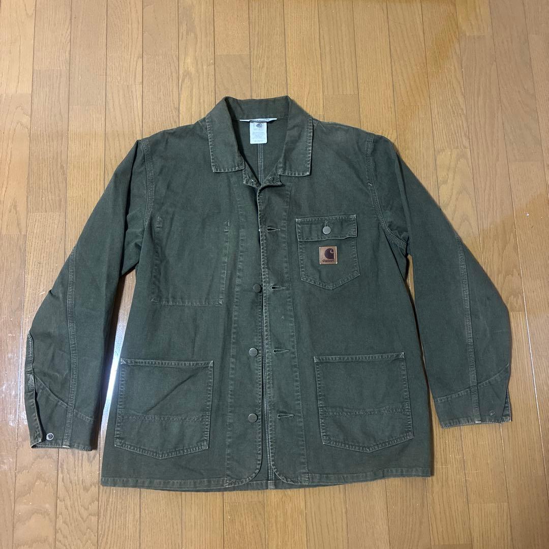 ★極美品★Carhartt カバーオール オリーブグリーン　希少サイズXL