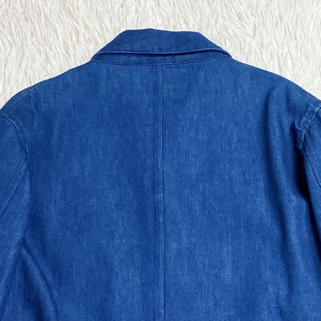 SEVENTH SENSE FOLKLORE ニットデニム　カバーオール　L