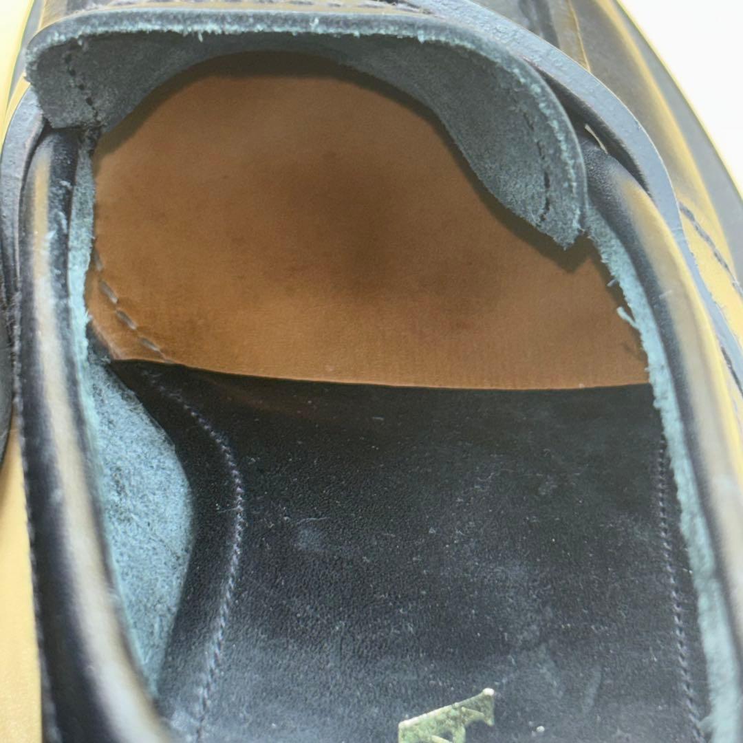 PRADA 黒 ローファー メンズ 7 1/2 レザー