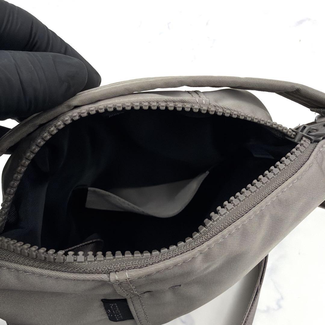 美品 ポーターガール シェル 2way ショルダーバッグ グレー 軽量 斜め掛け