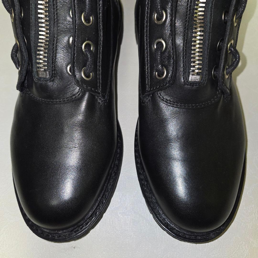 BALMAIN バルマン ジップ ブーツ 40 26cm シルバー