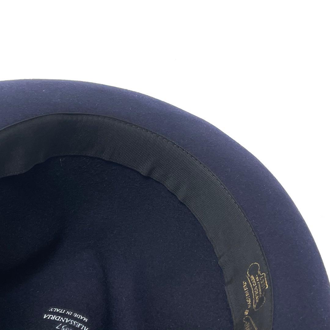 【極美品】ボルサリーノ アレッサンドリア 中折れ フェドラハット 61cm