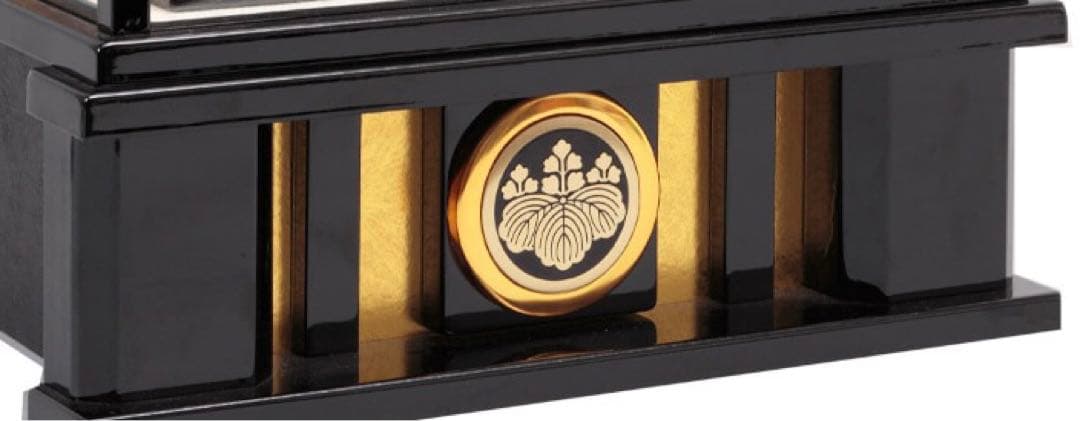 東京久月　五月人形　家紋付き兜飾り収納セット・シルバー兜・天空シリーズ