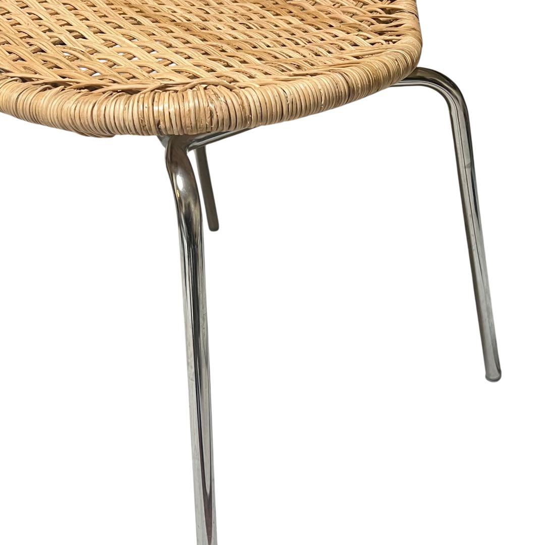 【美品】 ÄLVSTA エルヴスタ チェア　籐　ラタン　クロムメッキ IKEA