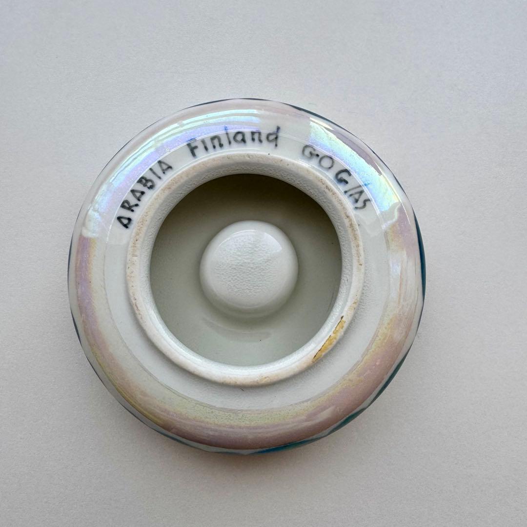 アラビア　ヴィンテージ　キャンドルホルダー　2個セット　GOG ハンドペイント