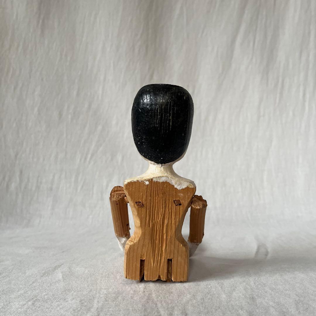 アンティーク　ペグドール　ウッデンドール