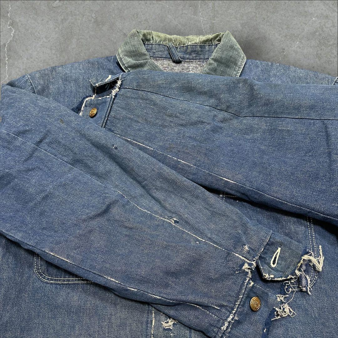 70s ラングラー ブランケット カバーオール ボロ 襤褸 ビンテージ