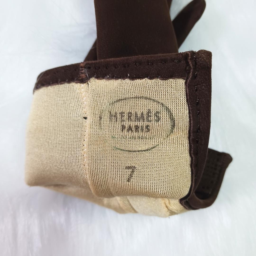 【良品】HERMES エルメス ジジェ グローブ スエード ボリードチャーム