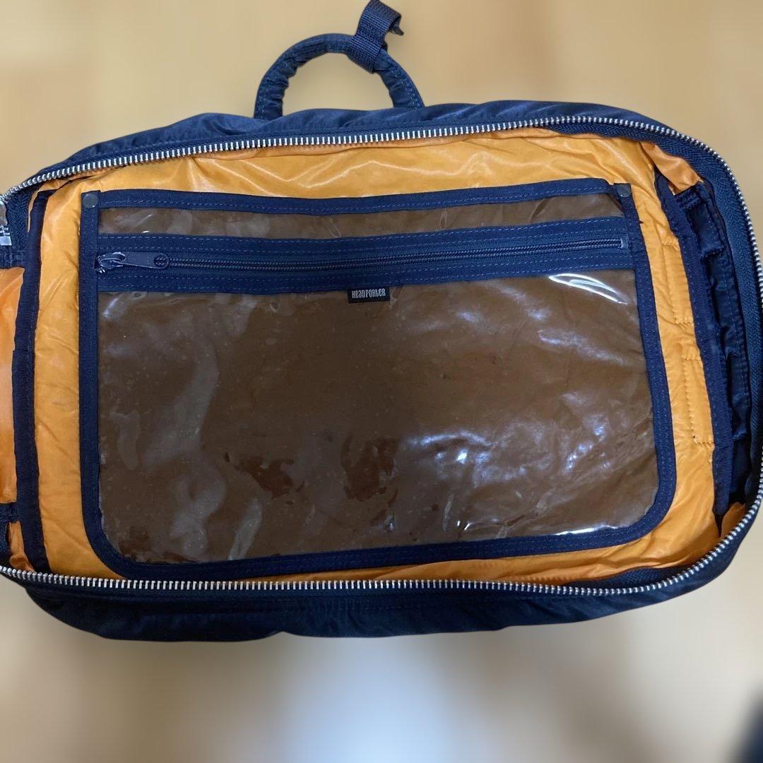 ネイビー ナイロン ショルダーバッグ