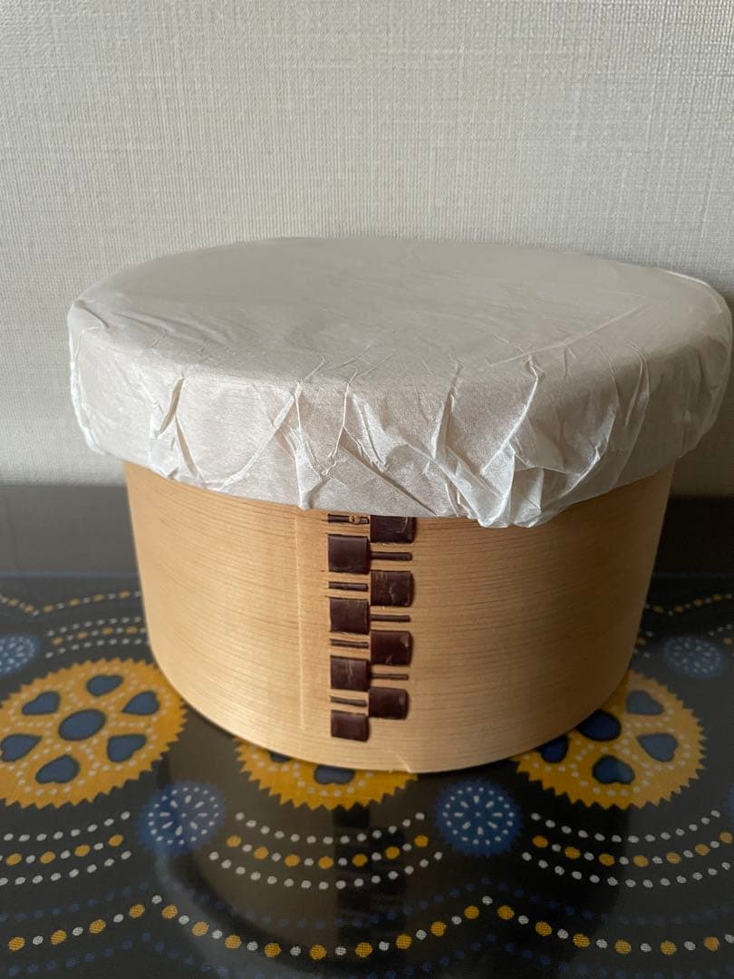 栗久　おひつ3合　白木　秋田大館曲げわっぱ