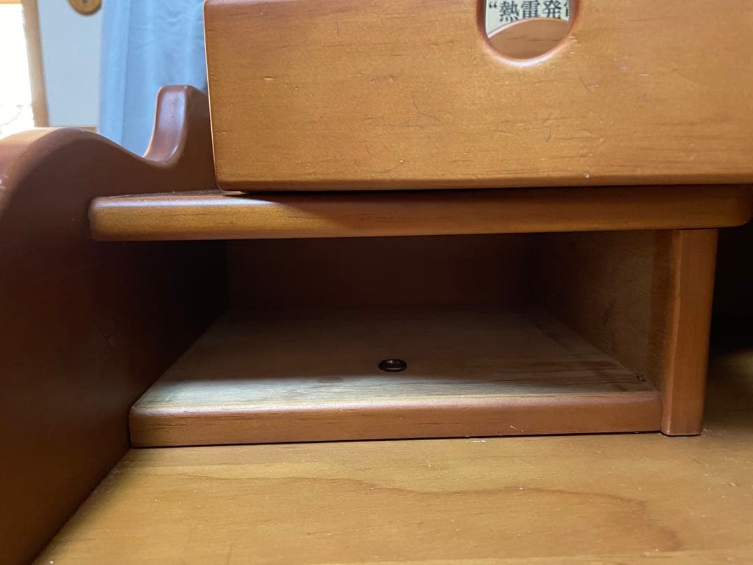 木製クラシックデスク 収納付き