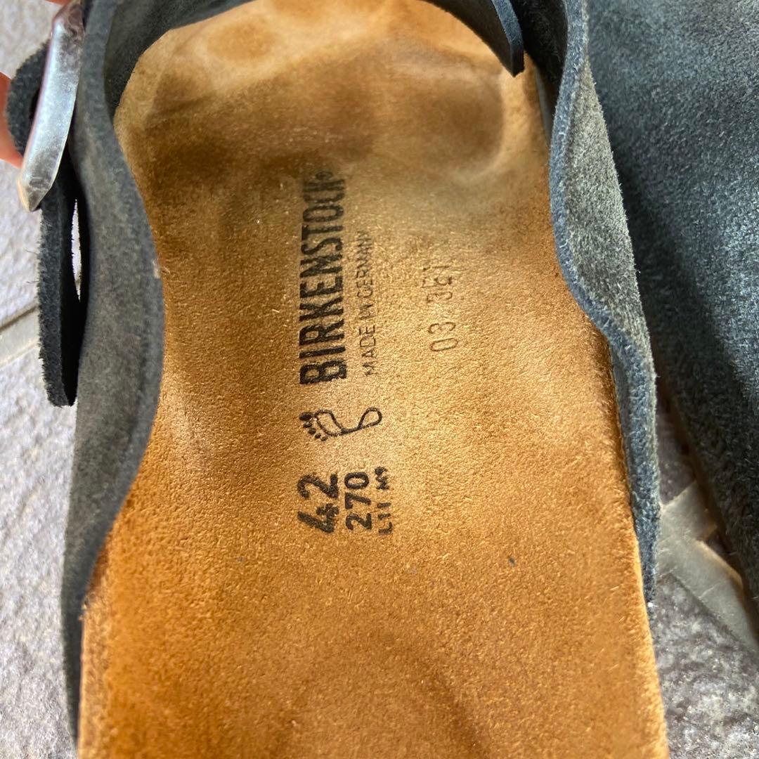 ビルケンシュトック チューリッヒ 42 27cm 黒 スエード レギュラー