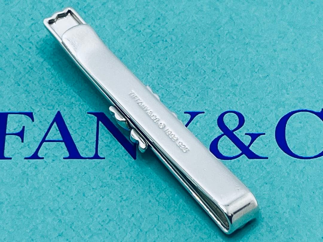 c833 美品　ティファニー　1992 シグネチャー　ネクタイピン　925