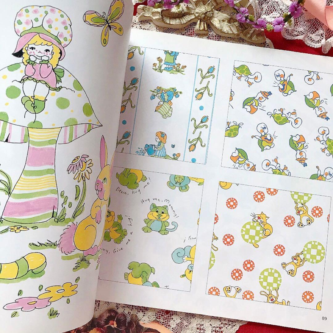 レトロアニマル ヴィンテージ子供服 テキスタイル洋書♡素材CD-ROM付き 猫