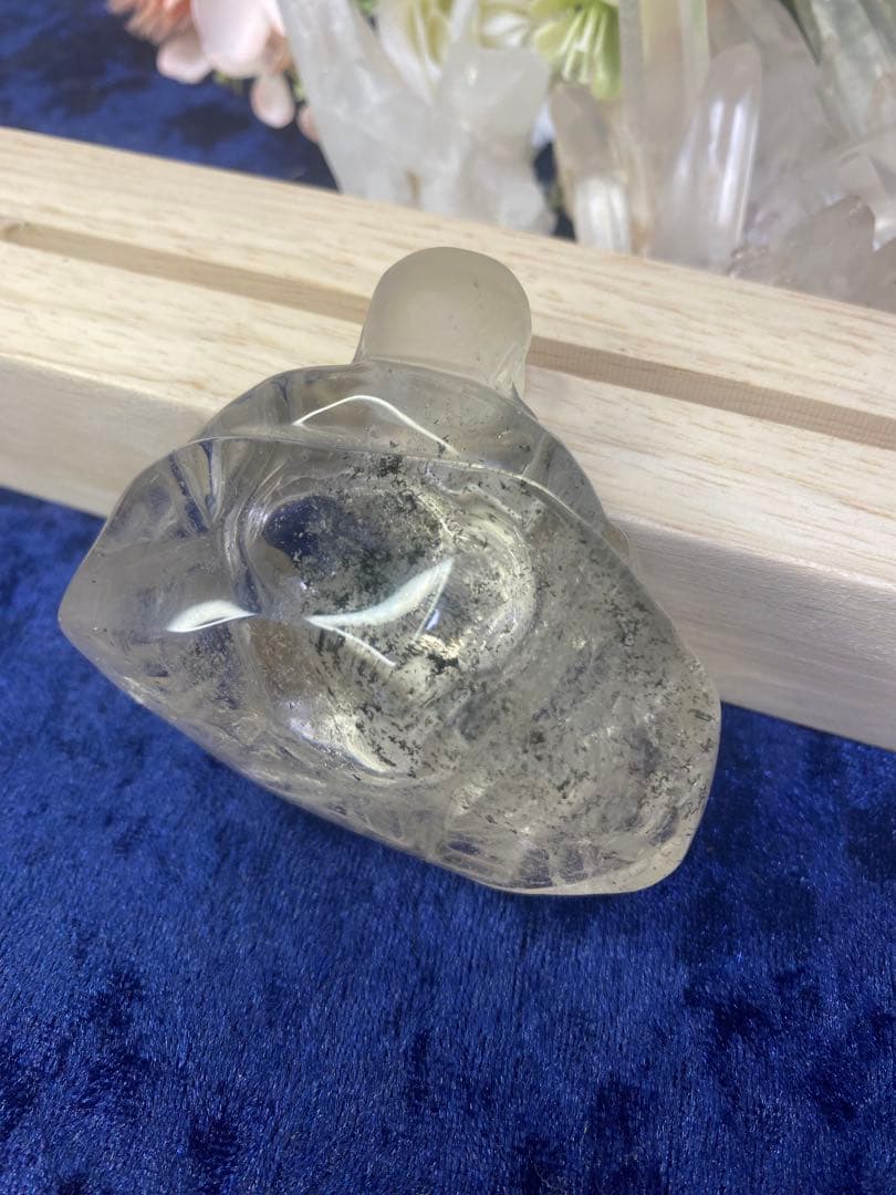 七福神の天然石 布袋様　縁起物　置物 クリスタル ガーデン共生