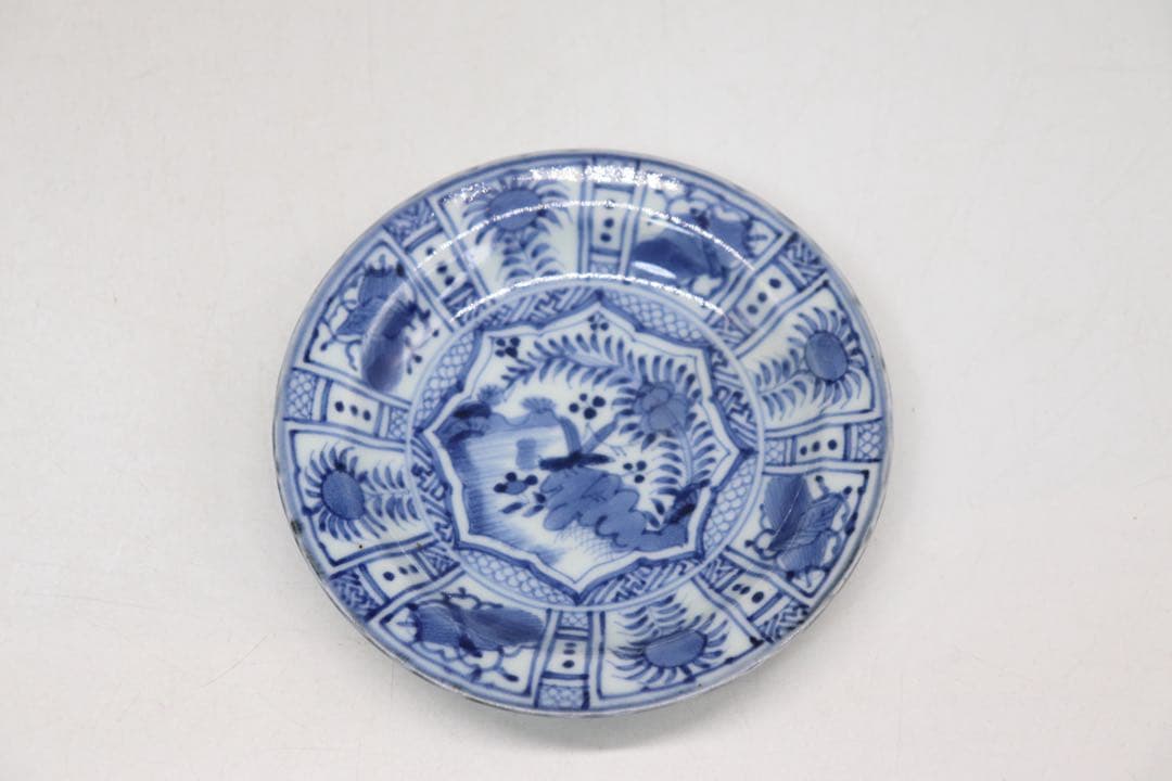 ※南京古染付　芙蓉手小皿10点　共箱　送料込み250708