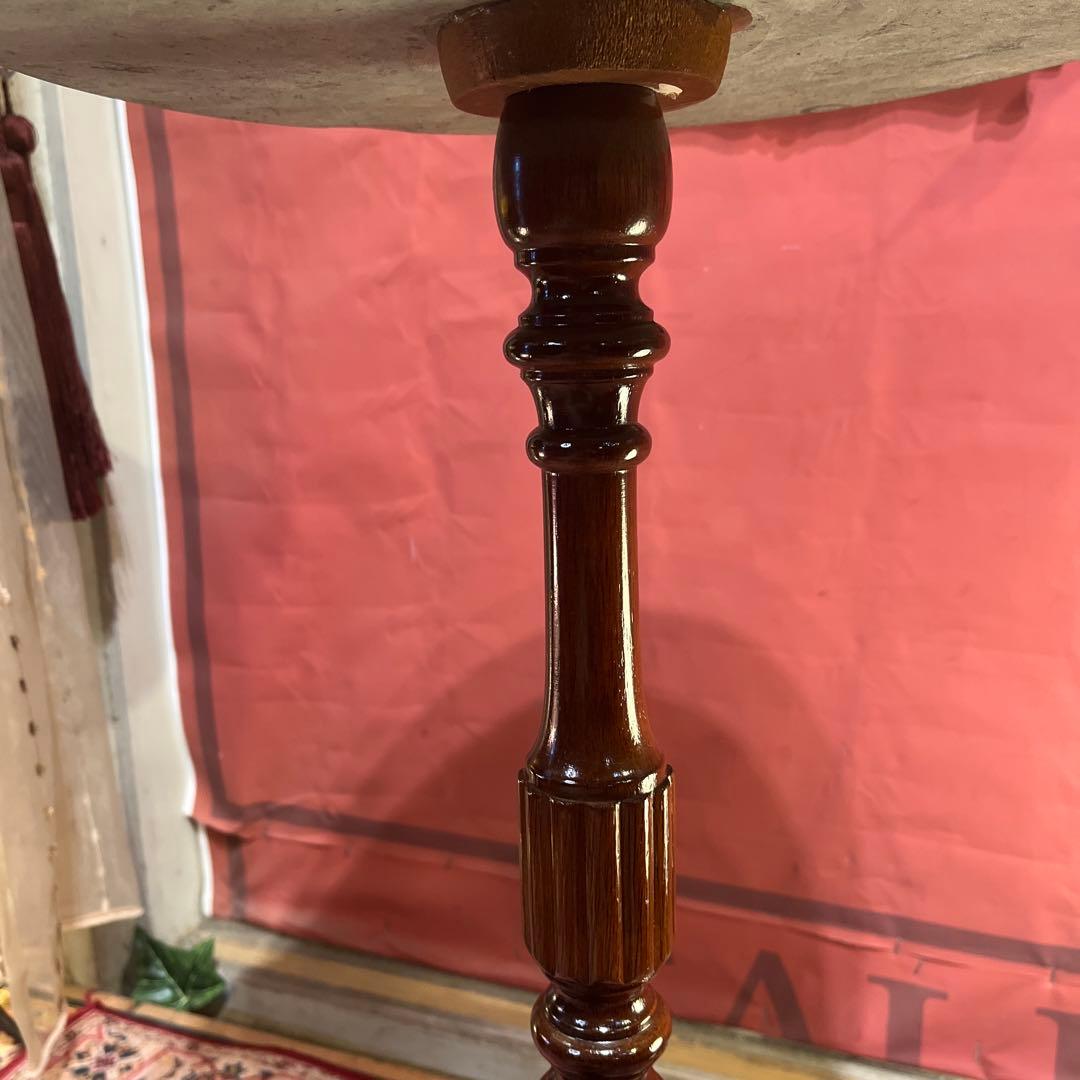 Sale アンティーク　大理石トップ　アクセントスタンド　サイドテーブル　花台