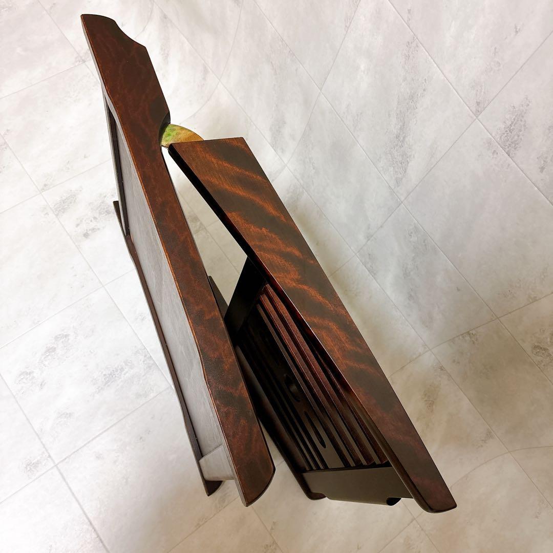 北海道民芸家具　2脚セット　座椅子　折りたたみ　ローチェア　樺材　木製　和室