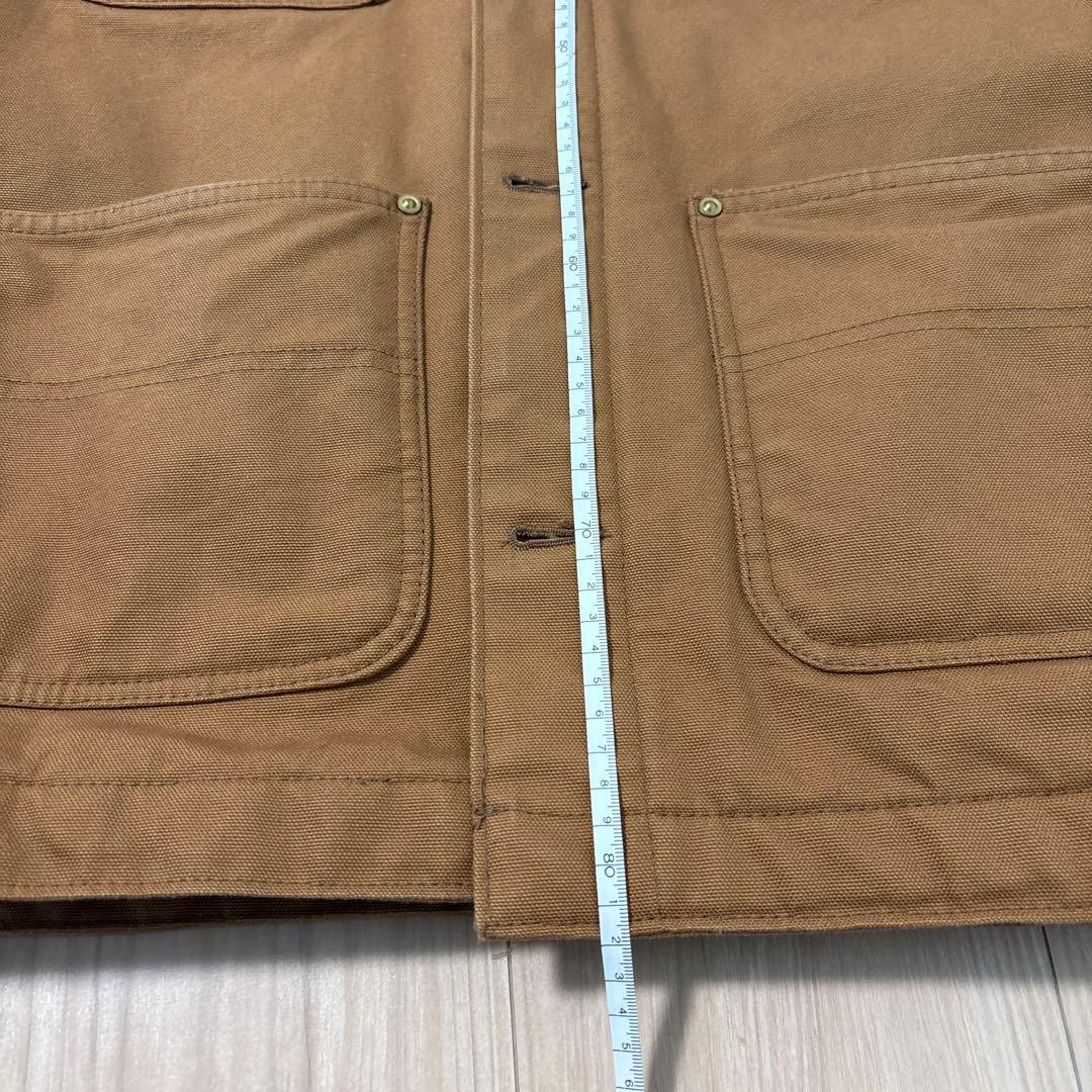 carhartt ブラウン ダックチョアコート　S ブランケット裏地　C01-M