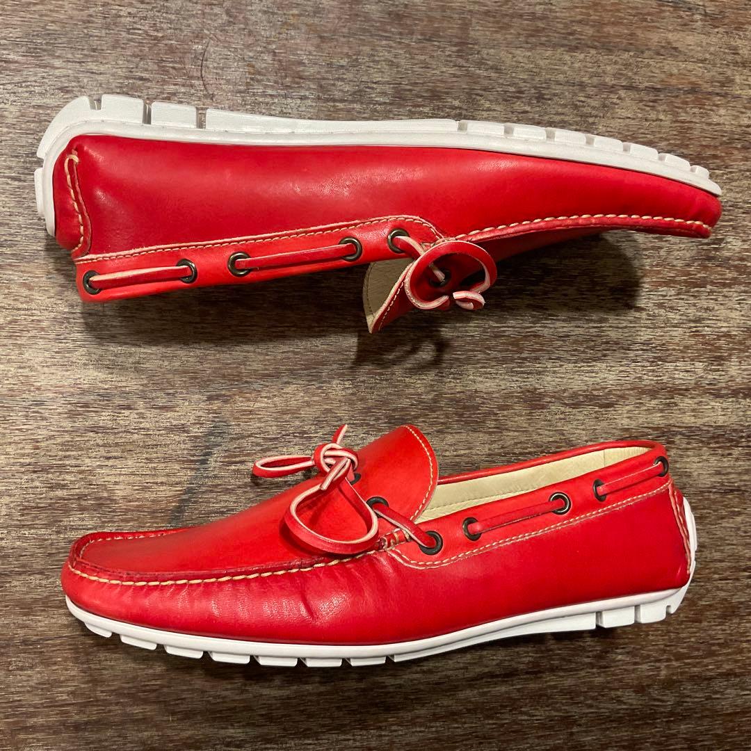 未使用品！エポカウォモ レザー ドライビングシューズ 1351 メンズ 40