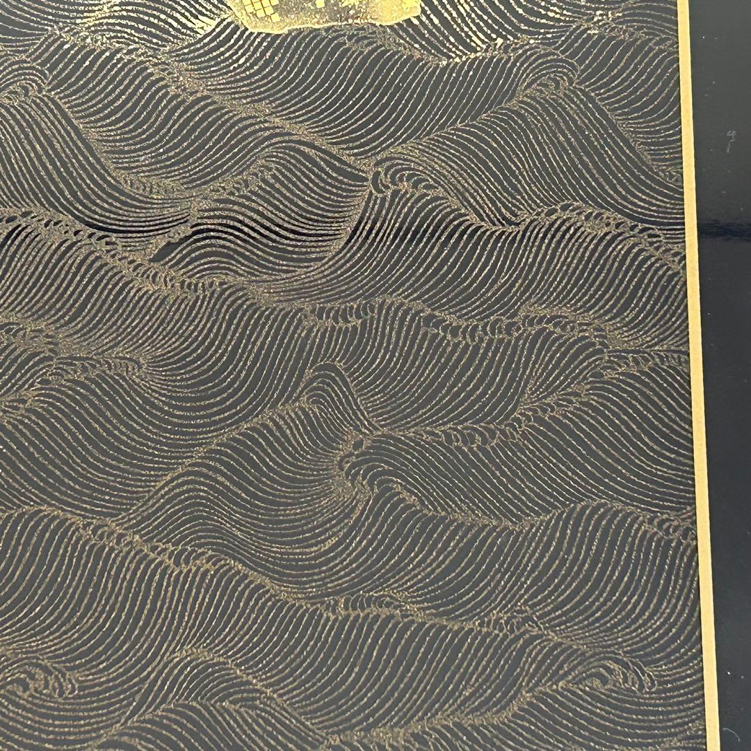 【美品】アートパネル　漆器　金蒔絵　掛け軸　小さな掛け軸　パネル　漆アート　松島
