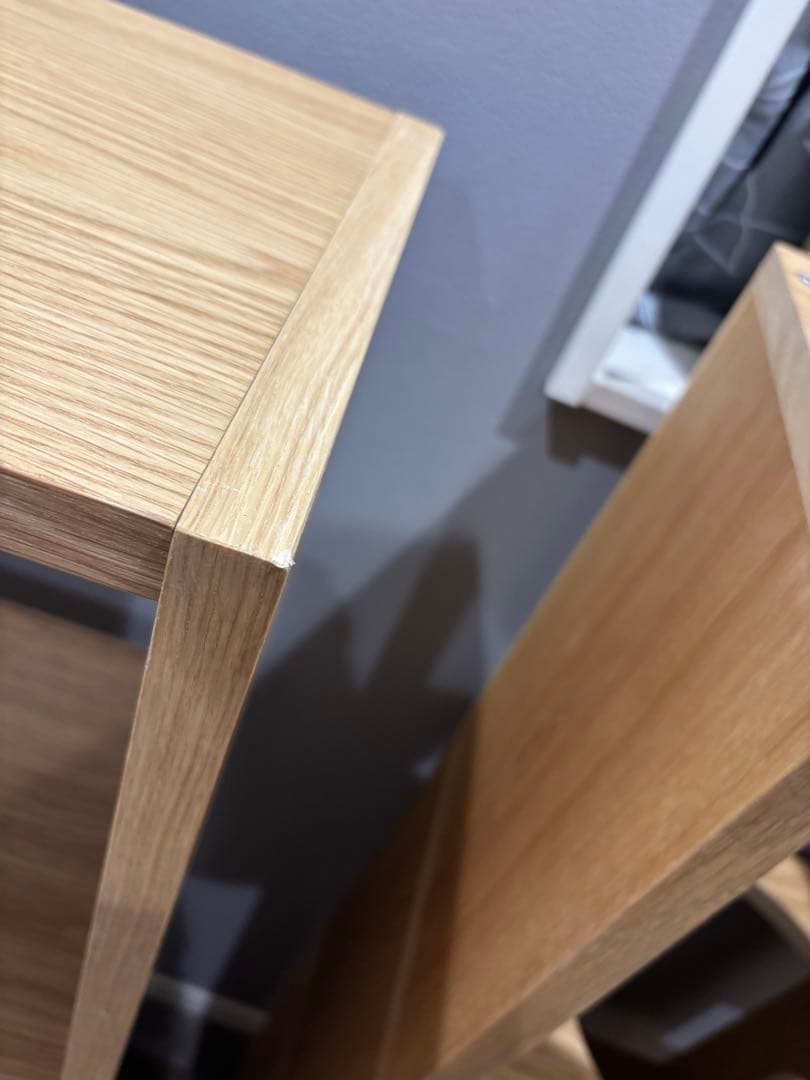 【送料込み】無印　スタッキングシェルフ　3段　オーク材