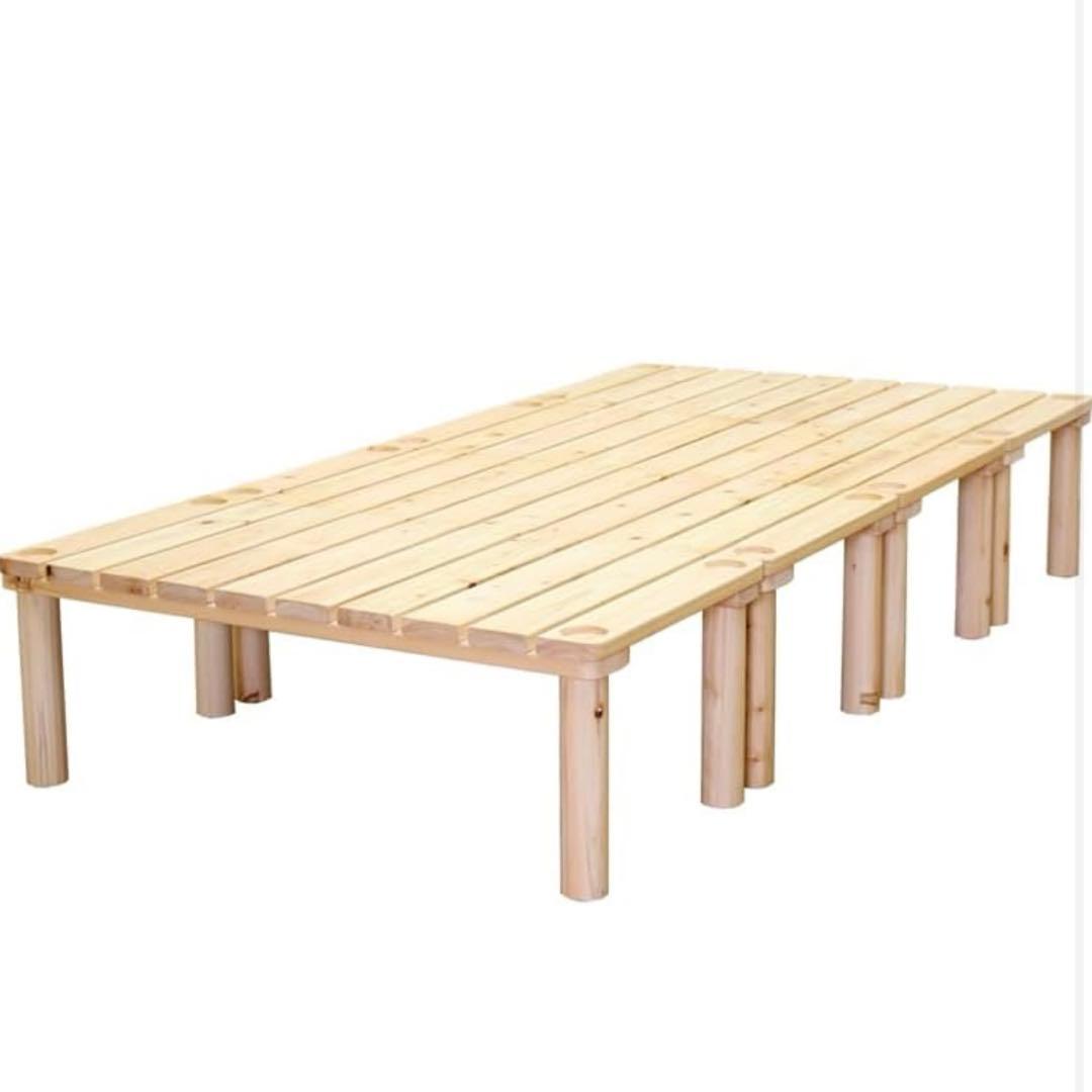 家具の基 すのこベッド セミダブル　国産ヒノキ