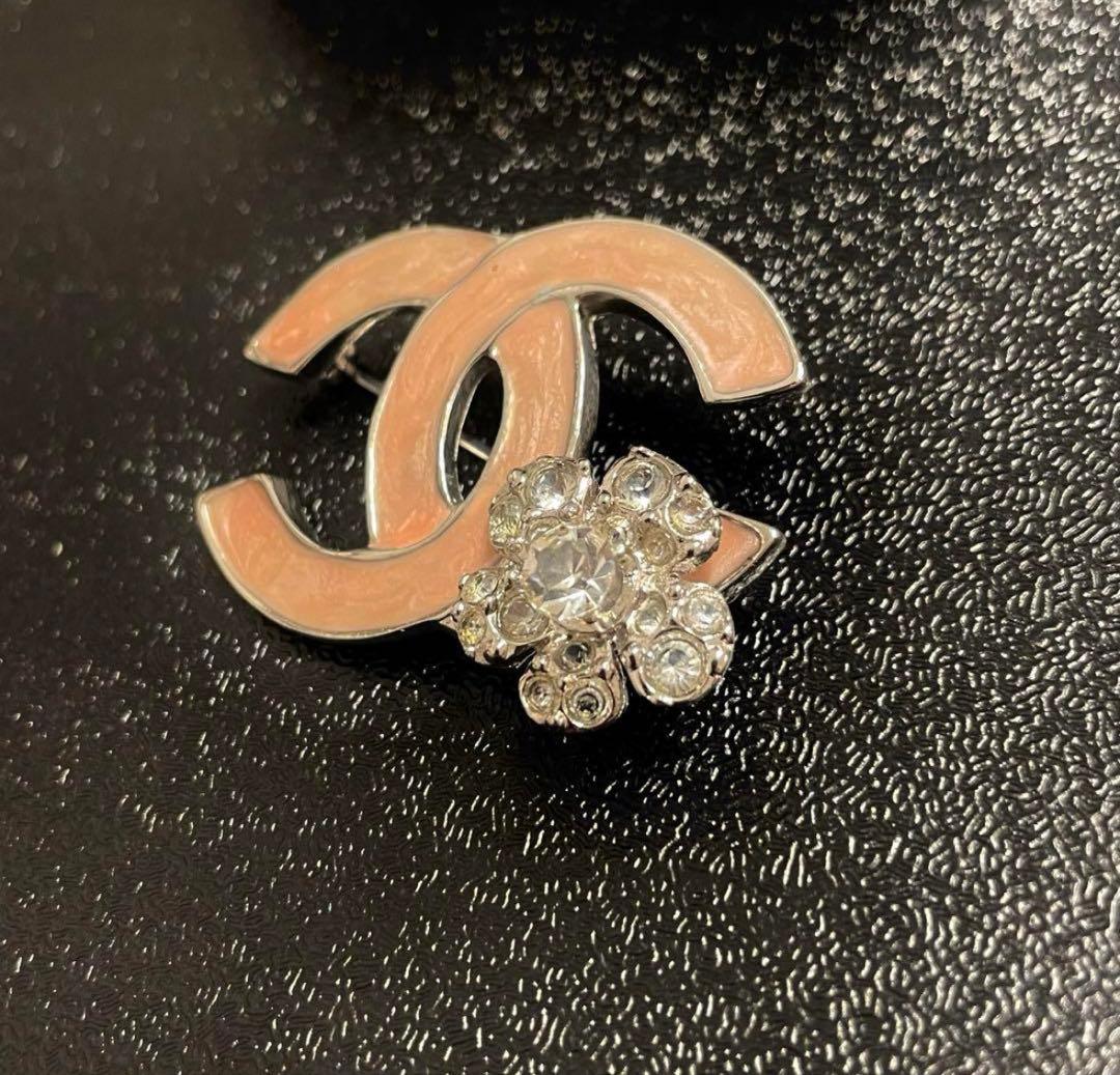 新品未使用級美品 CHANEL シャネル ブローチココマーク ピンク フラワー