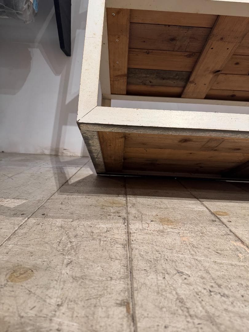 古材 オープンシェルフ アイアン スチールラック ヴィンテージ ホワイトペイント