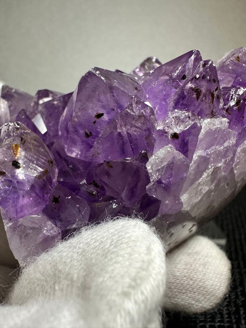 アメジスト クラスター タイチン共生 最高品質！ 1132