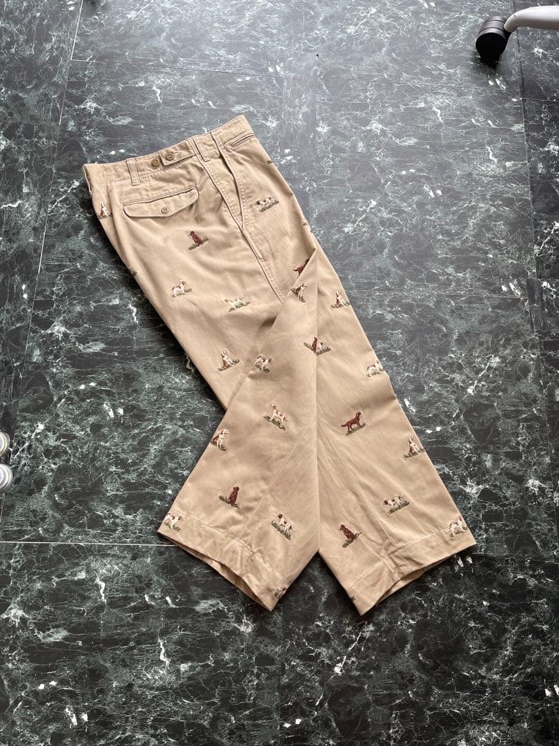 POLO Ralph lauren チノパン　犬刺繍　トラウザーズ 32×30