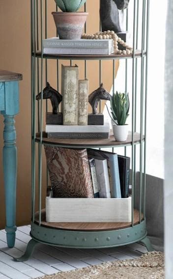 シェルフ 飾り棚 バードケージ アイアン シャビー ラック AN-47489