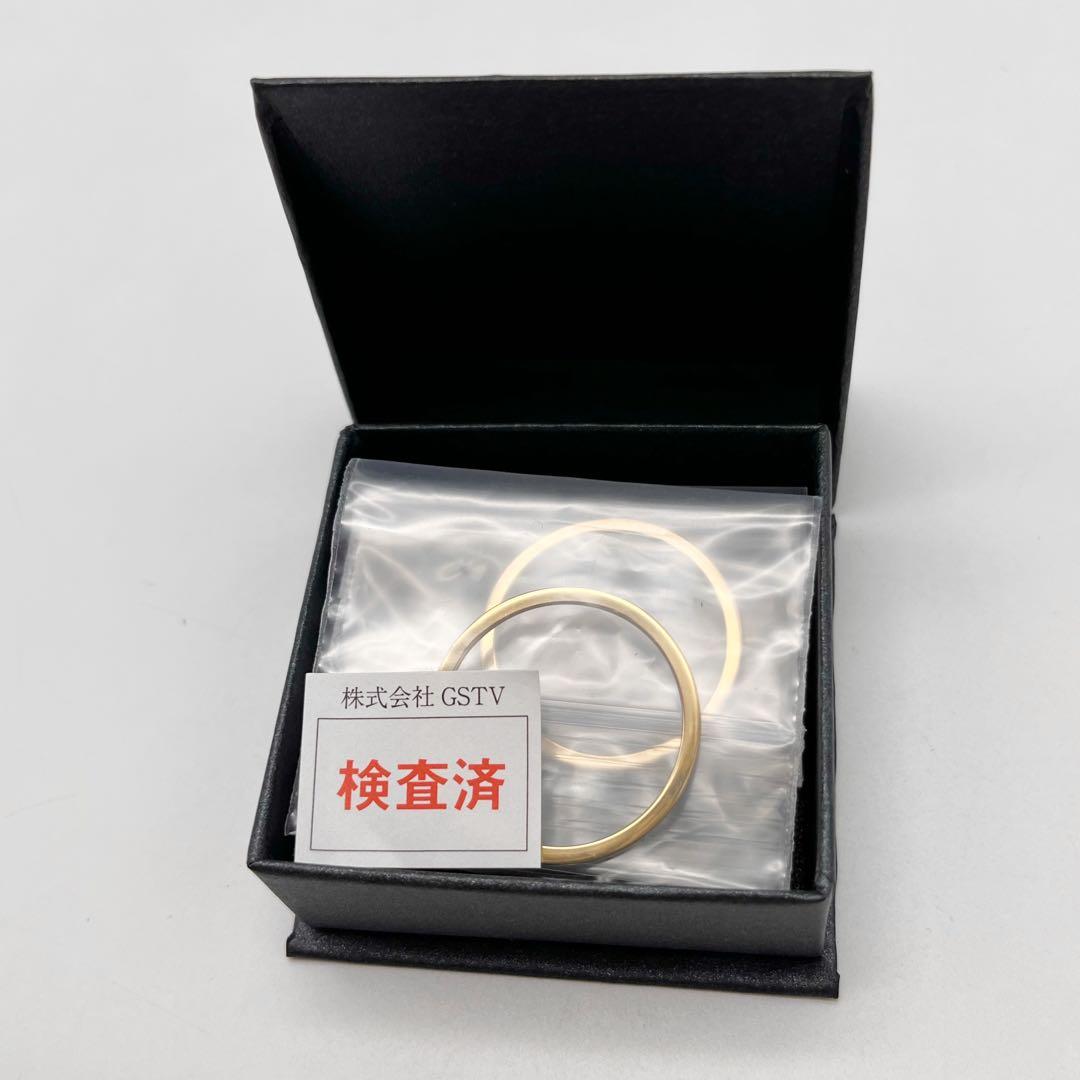 GSTV ゴールド　金　フープ　チャーム　刻印　750 ITALY 804AR