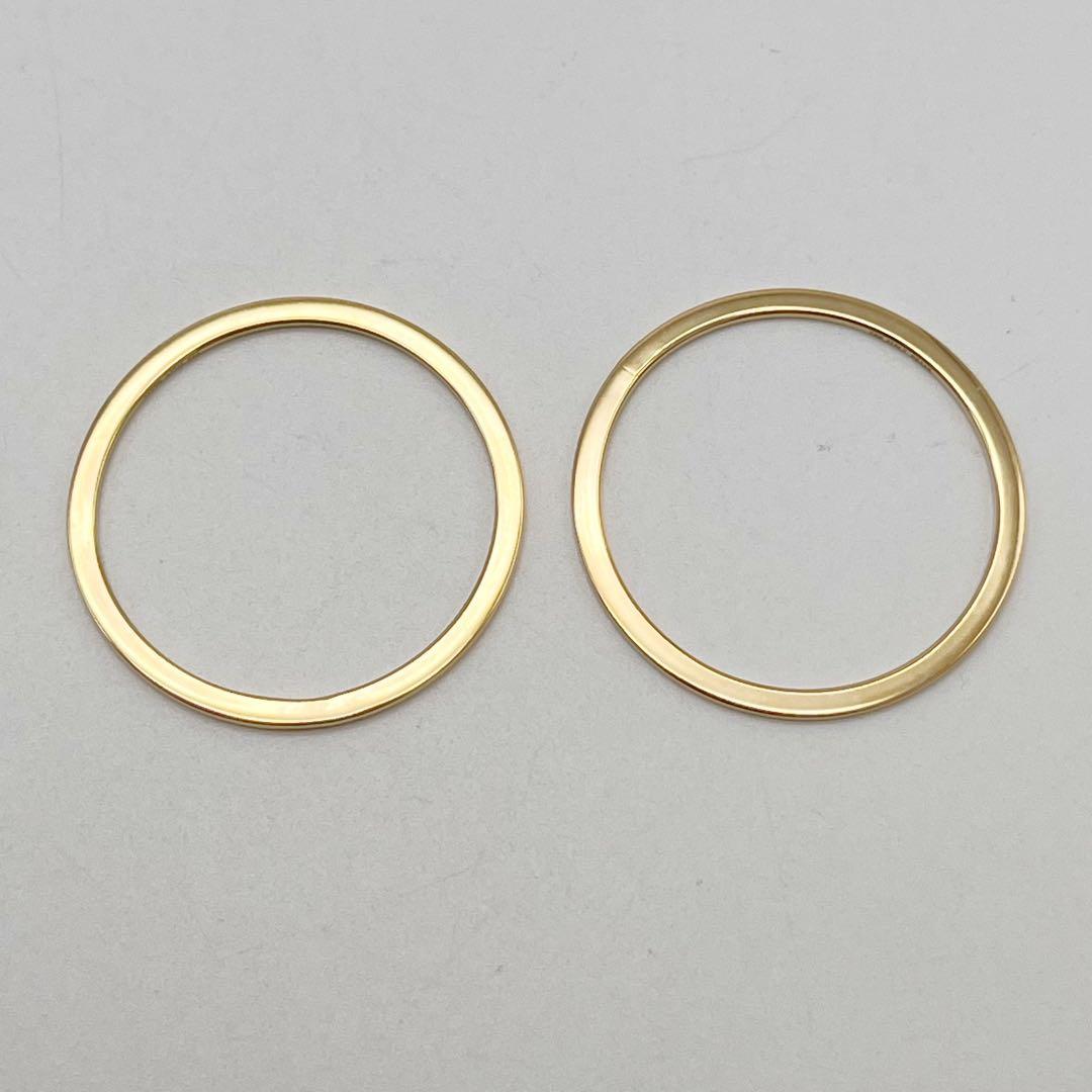 GSTV ゴールド　金　フープ　チャーム　刻印　750 ITALY 804AR