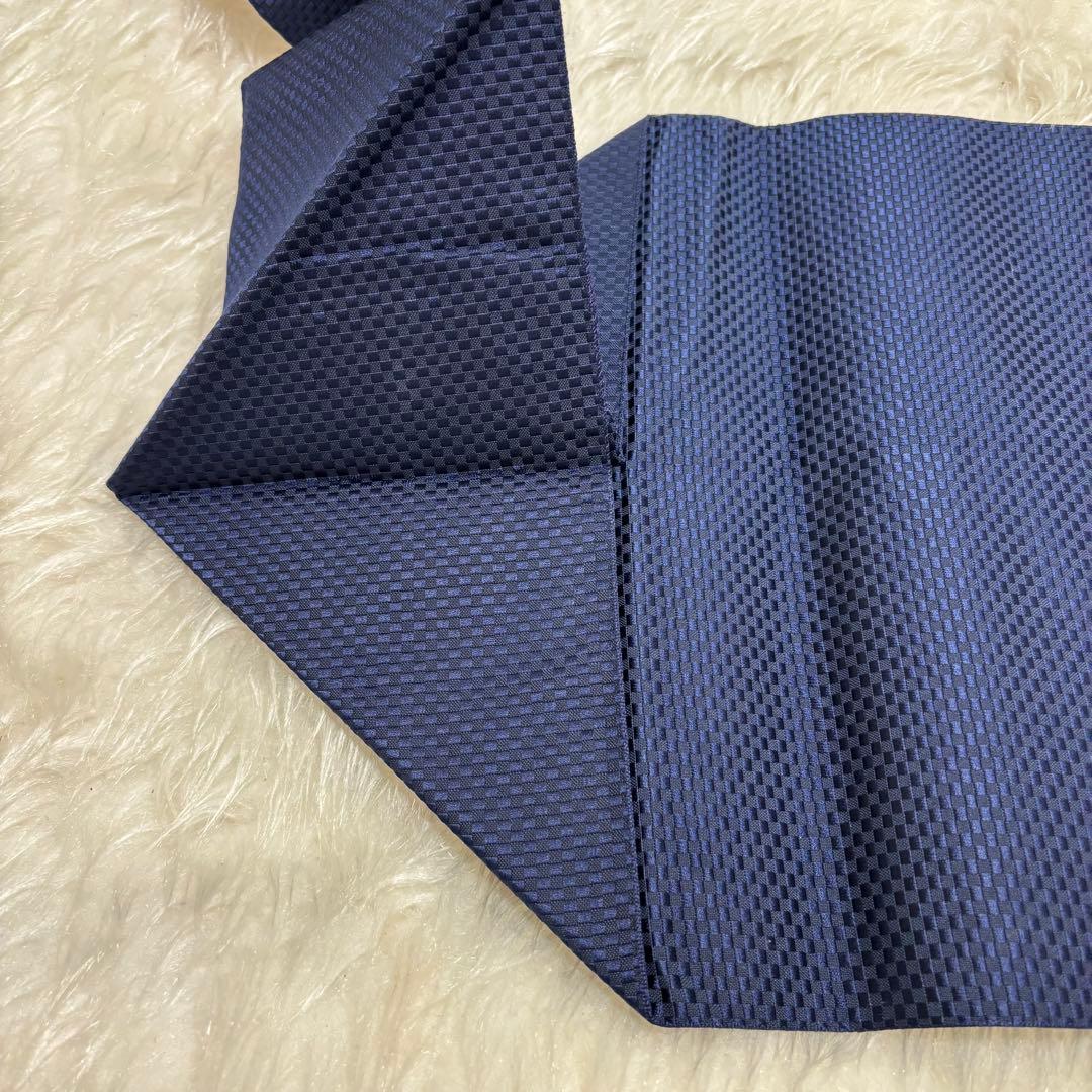 ✨【 極美 】 名古屋帯 九寸帯 名古屋仕立てモダン 幾何学菱文 和装 413