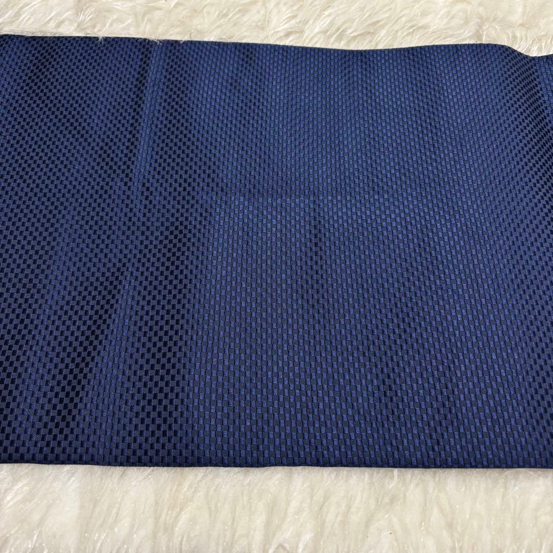 ✨【 極美 】 名古屋帯 九寸帯 名古屋仕立てモダン 幾何学菱文 和装 413