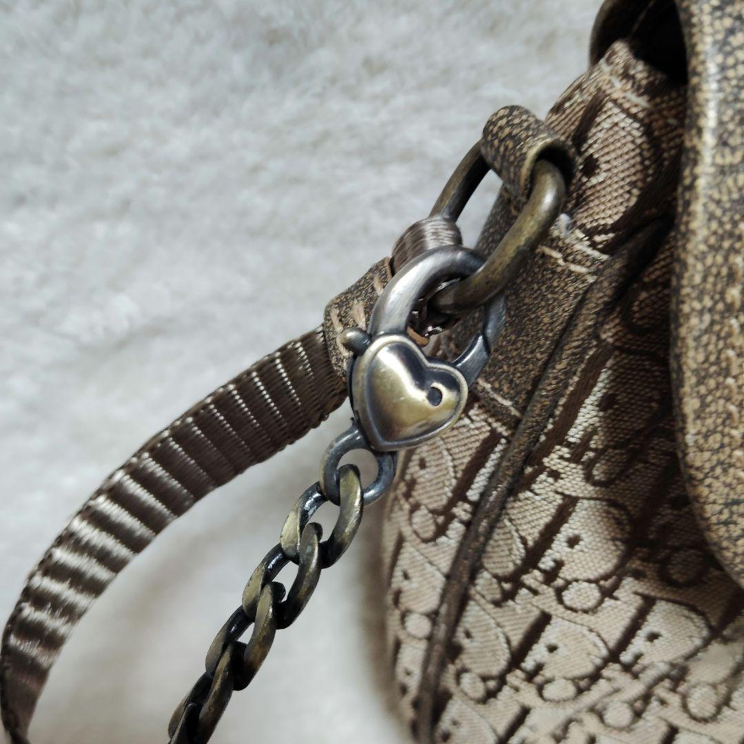 ディオール　ショルダーバッグ　3way　トロッター　レオパード　チェーン　Y2K