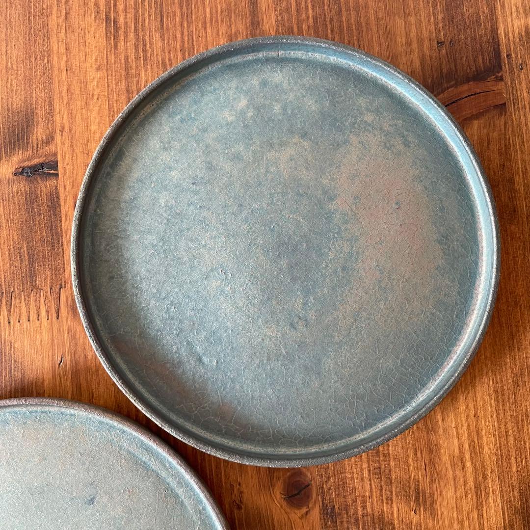 瀬川辰馬　硫化銀彩　切立プレート