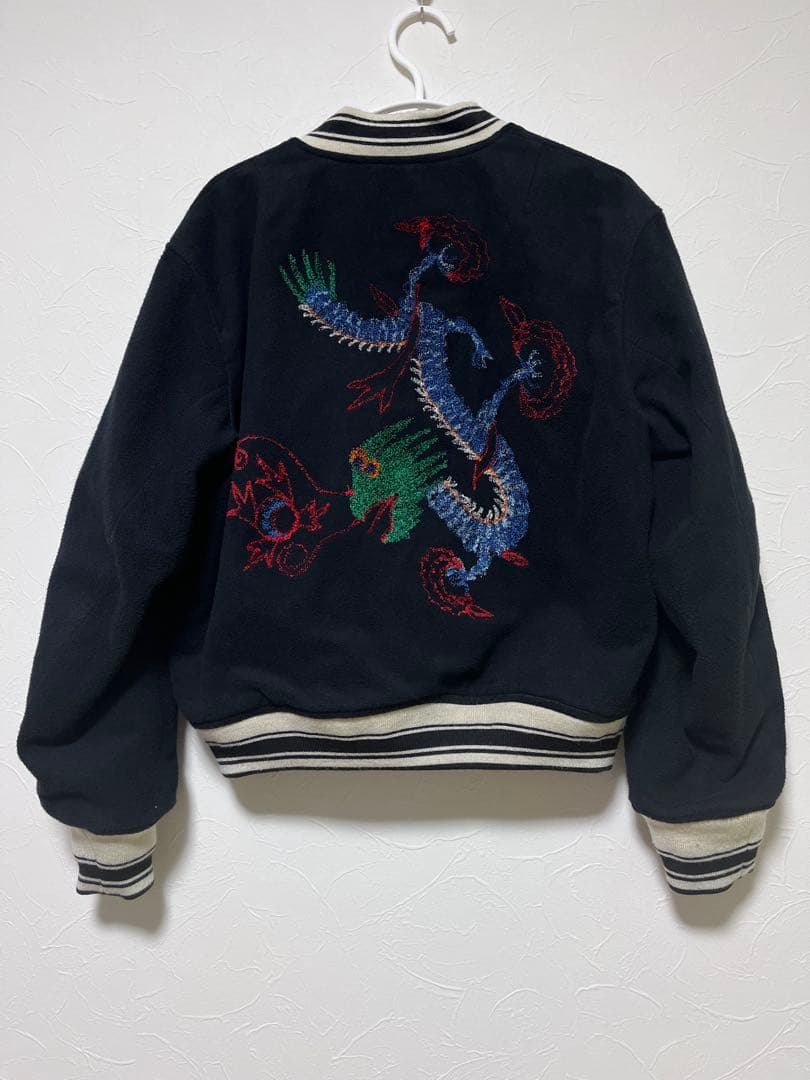 ドラゴン刺繍スカジャン 黒　gotohollywood サイズ02