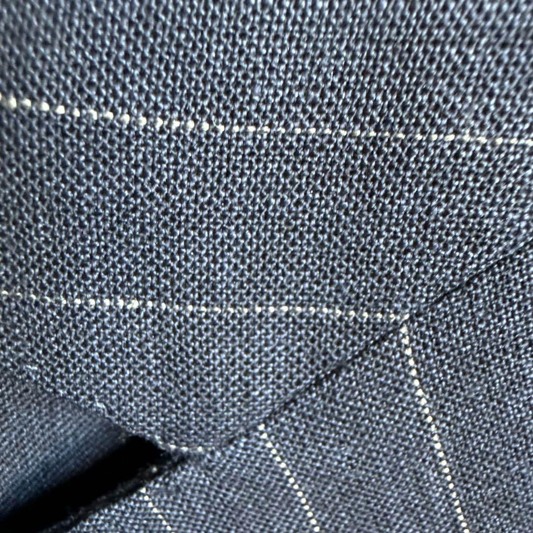 ラルディーニネイビーストライプスーツ美品52