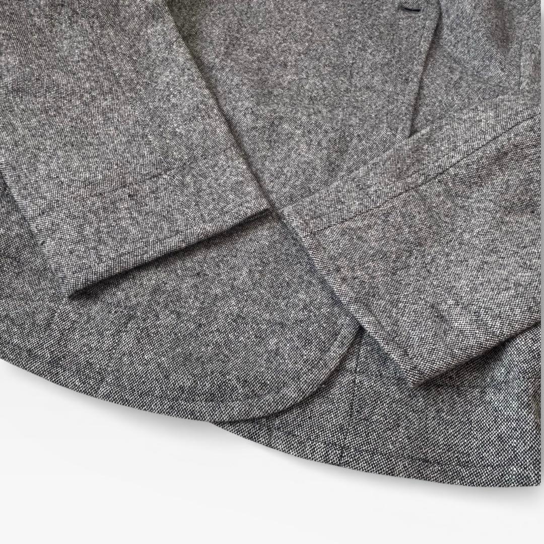 カール⭐︎やわらかツイードに、一目惚れ ノーカラージャケット