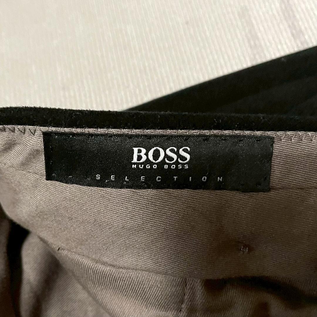 未着用 HUGO BOSS セットアップ 50 マット ベロア