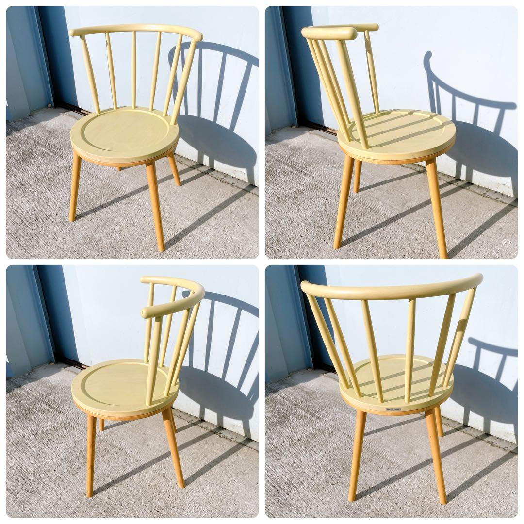 コイズミ 小泉産業 ウィンザーチェア ダイニングチェア アンティーク 2脚セット