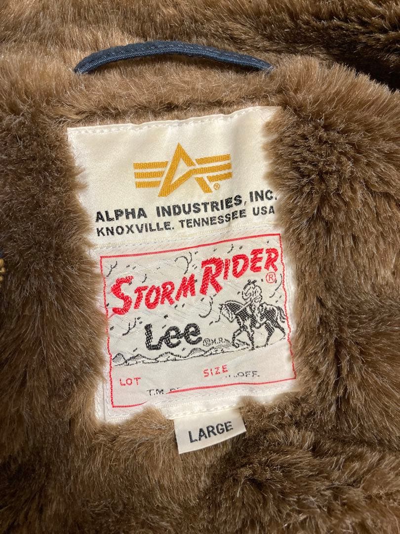 【美品】ALPHA LEE デッキジャケット N-1 ネイビー　L サイズ