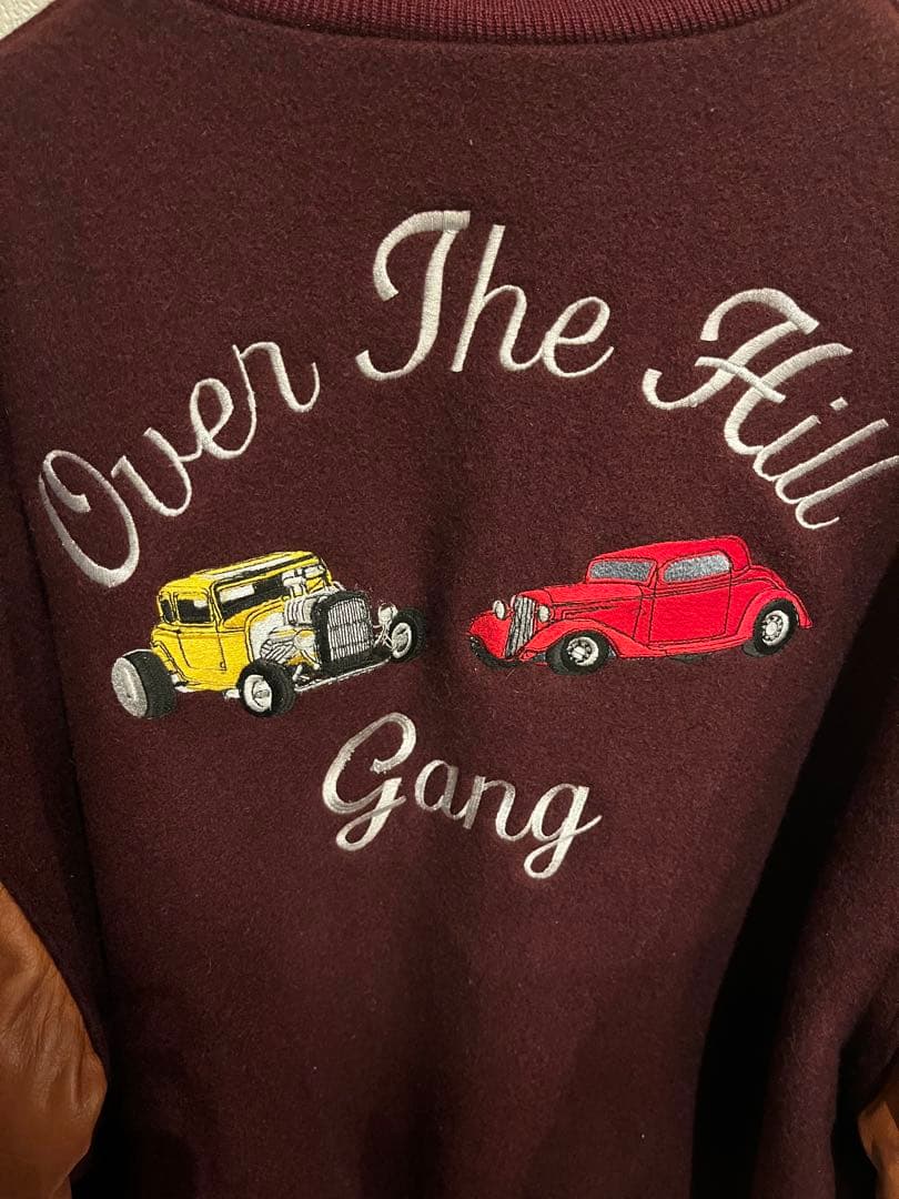 [値下げしました][holloway] 本革刺繍スタジャン