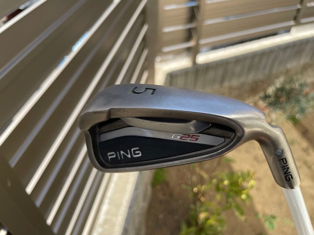 PING G25アイアンセット 6本セット （カーボン） ライ角シルバー