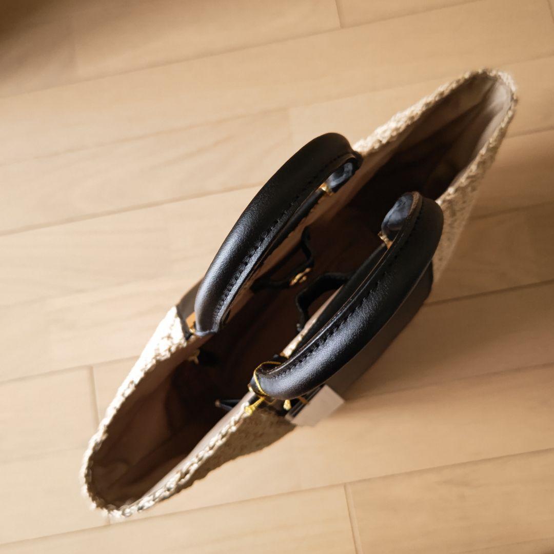 新品！VIOLAd’ORO　アバカレザー切替バッグ