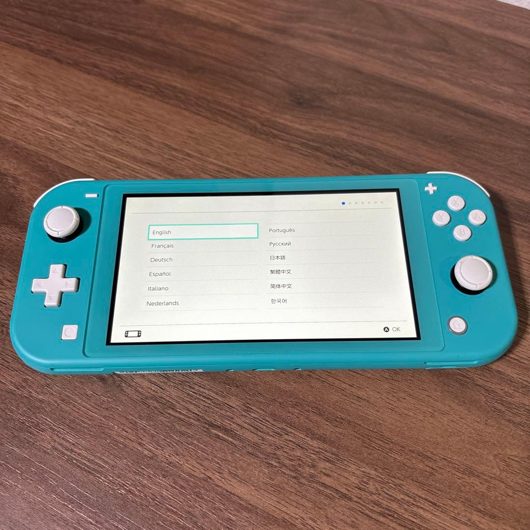 Nintendo Switch Lite ターコイズ　どうぶつの森　ケース付き