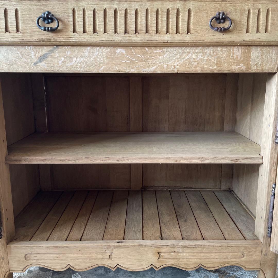 ビンテージ ドロワーコンソールキャビネット 剥離